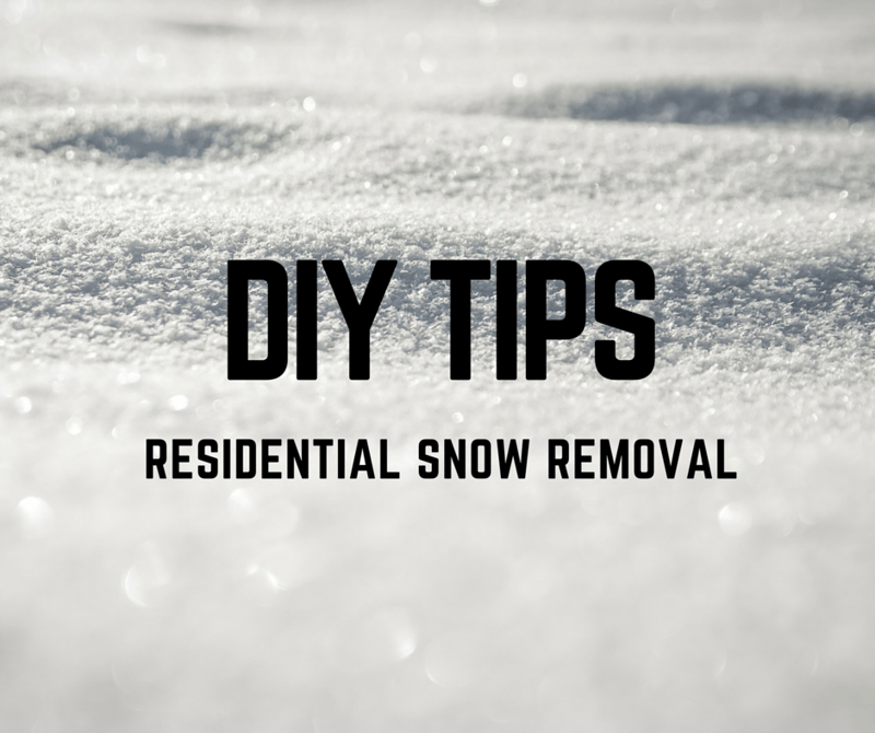 DIY Residential Snow Removal Tips